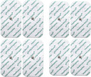 Tens Electrode Pads 10 x 5cm Self Adhesive Electrodes with Stud Connection (8 pcs) Compatible with Beurer, Sanitas, Boots, Kinetik tens Machines for Shoulder, Back, Hip, Neck and Muscle Pain Relief