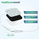 Tens Electrode Pads (16pcs)4x4 cm Self-Adhesive Long Lasting Gel Backed Pads Replacements Compatible with Neurotrac, Auvon, Lloyds, Elle Tens Machines