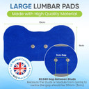 Med-Fit Butterfly Wireless TENS Self-Adhesive Electrode  Versatile, Durable, and Hassle-Free Pain Relief (Blue, Butterfly 3 Pack)