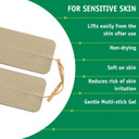 Med-Fit Blue Sensitive Skin TENS Pads 5cm x 10cm 100% completley Natural Hydro-Gel - Bumper Pack 12 Pads 3 Packs
