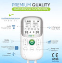 Med-Fit Pebble TENS Machine  Advanced Pain Relief with 30 Programmes & Dual-Channel Therapy