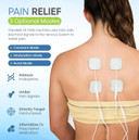 Med-Fit 3 Digital Dual Channel TENS Machine for Fast & Effective Pain Relief and Pain Management - Fully Certified Tens CE2460