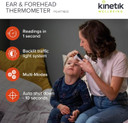 Kinetik Wellbeing Digital Ear thermometer & Forehead, Non Contact - Temperature Thermometer with Infra-red Technology for Kids, Adults - 1 Second Readings with Baby Fever Alarm - Used by the NHS