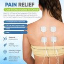 Med-Fit 4 Channel Rechargeable TENS, EMS & Multi-Stim. Adjustable Manual Mode with 24 pre-Set programmes of TENS, Muscle Stimulation Certified Medical Device. Supplied with 28 self-Adhesive Pads