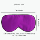 Kandid Pink Silk Eye Mask - The Ideal Blindfold, Adjustable Strap Super-Smooth Soft Sleep Eye Mask for Sleeping - Deep Pink Purple