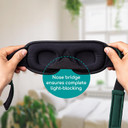 Medi Grade 100% Blackout Eye Mask for Sleeping - Breathable 3D Sleep Mask for Men and Women with Sleep Aid Zero-Eye-Pressure Technology designed for Eye Masks for Sleeping - Sleeping Mask Bag Included