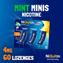 NiQuitin Minis Mint 4 mg Lozenges - Effective Smoking Craving Relief - Practical Pocket-Sized Container - 60 Mini Lozenges - Relieve Sudden Cravings - Reduce and Quit Smoking Aid NiQuitin Minis Mint 4 mg Lozenges - Effective Smoking Craving Relief - Practical Pocket-Sized Container - 60 Mini Lozenges - Relieve Sudden Cravings - Reduce and Quit Smoking Aid
