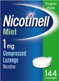 Nicotinell Mint Lozenge 1mg (144 Lozenges), Stop Smoking Aid, Sugar Free Lozenges, Fresh Mint Flavour, 2mg Regular Strength for Heavy Smokers, Quit Smoking Aid