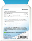 Health4All Bilberry Extract 8,000mg per Capsule, 60 Capsules 2 Months Supply, Pure High Strength Bilberry Eye Supplement, Antioxidant for Eye Health with Anthocyanidins, Easy to Swallow | Made in UK
