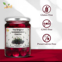 Ved Gourmet Original Maraschino Cherries - Italian Cherry for Old-Fashioned Cocktails - Vegan Cocktail, Bourbon Cherries in Natural Syrup for Cocktail Garnish - 620gJar