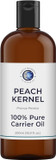Mystic Moments | Peach Kernel Carrier Oil 250ml - Pure & Natural Oil Perfect for Hair, Face, Nails, Aromatherapy, Massage and Oil Dilution Vegan GMO Free