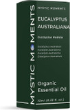 Mystic Moments | Organic Eucalyptus Australiana (Radiata) Essential Oil 30ml - Pure & Natural Oil for Diffusers, Aromatherapy & Massage Blends Vegan GMO Free Mystic Moments | Organic Eucalyptus Australiana (Radiata) Essential Oil 30ml - Pure & Natural Oil for Diffusers, Aromatherapy & Massage Blends Vegan GMO Free