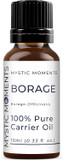 Mystic Moments | Borage Carrier Oil 125ml - Pure & Natural Oil Perfect For Hair, Face, Nails, Aromatherapy, Massage and Oil Dilution Vegan GMO Free