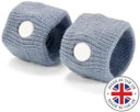 Sea-Band Travel & Motion Sickness and Nausea Relief Acupressure Wristband Bundle, 1 x Adult (Black) 1 x Child (Blue)