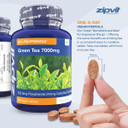 Zipvit Green Tea Extract 7000mg Antioxidant, 95% Polyphenols. 90 Vegan Green Tea Tablets. 3 Months Supply