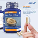 Zipvit Maca Root Capsules 5000mg, Black Maca and Yellow Maca Combination High Strength Maca Root Powder Extract. 180 Vegan Capsules, 6 Months Supply. Vegetarian Society Approved