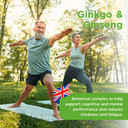 Healthspan Ginkgo & Ginseng Cognitive Support | 120 Tablets | Ginkgo Biloba | Panax Ginseng Extracts | Iodine | Vitamin B3 | Vitamin B5 | Vegan