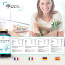 Chlorella Spirulina Tablets 1250mg Powerful Antioxidant,Helps Immune System,Reduces Fatigue.Provides Iron, Eliminates Heavy Metals.180 Vegetable Capsules.1250mg.UK Vegan Certified.N2 Natural Nutrition