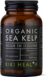 KIKI Health Organic Sea Kelp Iodine Supplement | Thyroid Support Natural Antioxidants | Immunity & Metabolism | Gluten- & GMO-Free, 90 Capsules, 500mg