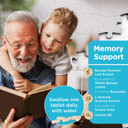 Healthspan Memory Support (60 Capsules) | Supports Your Concentration, Memory and Cognitive Health | Biotin and Zinc | Bacopa Monnieri Extract and Guarana for Alertness | Vegan