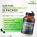 Feel Supreme - Himalayan Shilajit Capsules - 100% Pure and Natural, Tasteless - Rich in Trace Minerals, Iron, Fulvic and Humic Acid - Shilajit Supplement - 60 x 400mg