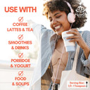 HYBRID HERBS  Organic Lions Mane Mushroom Powder 10X Strength - Nootropic Brain Supplement for Focus Memory & Concentration | Lions Mane HIGH Potency 10:1 Extract - 56 Serving (56g)