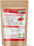 Organic Acerola Cherry Powder - Natural & Wholefood - 18% Vitamin C - Soil Association Approved - GMP Standards - UK Made - Zero Additives (250g Powder Pouch)