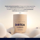 DIRTEA Chaga Mushroom Gummies - Vegan, Natural & Sugar Free with Vitamin C & Zinc - Immune & Energy Supplement - 1 Month's Supply - 3,000mg per Serving - 60 Gummies - Lemon Flavour