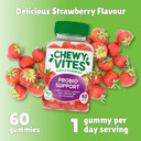 Chewy Vites Adult Probio Support, 60 Probiotics Gummies, 2 Billion Biotic Cultures, Vitamins B3, B5 and B6 for Immunity, 2 Months Supply, Vegan, Real Fruit Juice, Red Berries Flavour