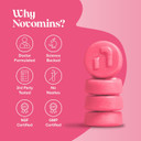 Probiotic Gummies  Womens Bio-Balance Gummies for Intimate Flora and Gut Health  Advanced Multi-Strain Formulation  Vegan Supplement with Calcium & Cranberry Extract - Made by Novomins