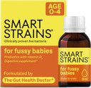 SMART STRAINS Baby & Toddler Probiotic Drops - Clinically Proven Live Bacteria and Immune Support, Formulated by The Gut Health Doctor | 1 Billion BB-12 Bacterial Cultures & Vitamin D3 | 28 Doses