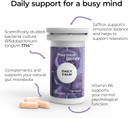 PrecisionBiotics Daily Calm - Probiotics Supplement with Unique Bifidobacterium Longum Bacteria Strain 1714 + Saffron and Vitamin B6 - for Emotional Balance - 30 Capsules