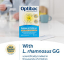 Optibac Probiotics Babies & Children - Probiotic for Immune System Support with Vitamin D Booster & 3 Billion Bacterial Cultures - 60 Sachets