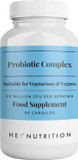 Hey Nutrition Probiotic Complex Supplement - 20 Billion CFU - Suitable for Vegetarians & Vegans - Supports Gut & Skin Health, Improves Immune Response - UK Manufactured - 3 Pack - 180 Vegan Capsules