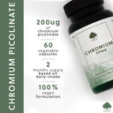 Chromium Picolinate | 200mcg of Chromium Picolinate per Capsule | 60 Vegan Capsules | G&G Vitamins