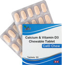VED Calcium & D3 CHEWABLE Tablet | 30 Days Supply