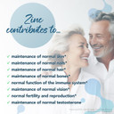 Zipvit Zinc 25mg Pouch, 12 Months Supply, Recommended Dose Zinc Supplement, Supports Hair, Skin, Nails, Bones & Vision, Promotes Immunity, Fertility & Reproduction for Men & Women, 360 Vegan Tablets