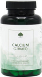 Calcium Citrate Capsules - 200mg Elemental Calcium Per 2 Capsule Dose - 120 Vegan Capsules - G&G Vitamins