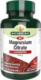 Natures Aid Magnesium Citrate 750mg with Vitamin B6  High Absorption Vegan Capsules  Supports Muscle, Nerve & Bone Health and Stress Relief  Non-GMO, Gluten-Free  60 Capsules
