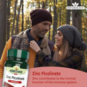 Natures Aid Zinc Picolinate Tablets 15mg - Supports Immune Health - Antioxidant Protection - Metabolism Wellness - Vegan Gluten-Free Non-GMO - High Potency Natural Supplement - 30 Tablets