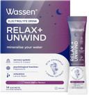 Wassen Relax & Unwind Magnesium Sachets - 14 Sachets | Lemon Balm Supplement To Help Relaxation | Vitamin Powder For Water | Magnesium Powder Helps Psychological Function | Magnesium Powder Supplement