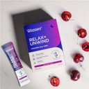 Wassen Relax & Unwind Magnesium Sachets - 14 Sachets | Lemon Balm Supplement To Help Relaxation | Vitamin Powder For Water | Magnesium Powder Helps Psychological Function | Magnesium Powder Supplement