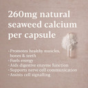 Higher Nature - Icelandic Seaweed Calcium - True Food® Formula - 260mg Natural Source - Clinically Proven Calcium Supplement - Supports Bones, Teeth & Digestive Enzyme Function - 60 Capsules
