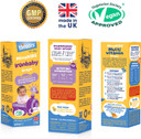 Minadex MinaKIDS Ironbaby Drops  Liquid Iron Supplement for Children, Sugar-Free, Vegan, Plum Flavour, 60ml (2-Month Supply), Supports Immune Health, Minimal Iron Aftertaste, Made in UK