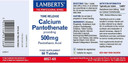 Lamberts Calcium Pantothenate 500mg - 60 Tabs