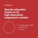 Vitae MagVita - Magnesium, Taurine & B6 - Magnesium Glycerophosphate Magnesium Citrate Magnesium Gluconate Magnesium Lactate Magnesium pidolate Magnesium Oxide-Marine - 60 Tablets