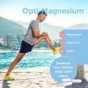 Healthspan Opti-Magnesium | 90 Tablets | for Bone & Muscle Support | Maintains Psychological Function and Nervous System | Easily Absorbed | Added Vitamin D3 | Inulin | Vegetarian