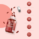 Iron Gummies - 28mg per Serving - 120 Gummies - with Vitamin C - 2 Months Supply - Natural Peach Flavour - 2 Gummies a Day - Ferrous Fumarate Form - Vegan & Gluten-Free