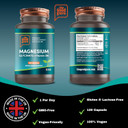 Magnesium Glycinate Supplements with Vitamin B6 | 120 Capsules, 2-in-1 Formula | High Absorption | 500mg Magnesium Glycinate + 7.35mg Pyridoxal 5 Phosphate | Vegan | Made in UK by The Good Guru