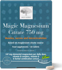 New Nordic Magic Magnesium Citrate Gummies, 1 Month Supply, Magnesium with Maritime Pine Bark Extract, Lemon & Orange Flavour, 60 Count (Pack of 1)